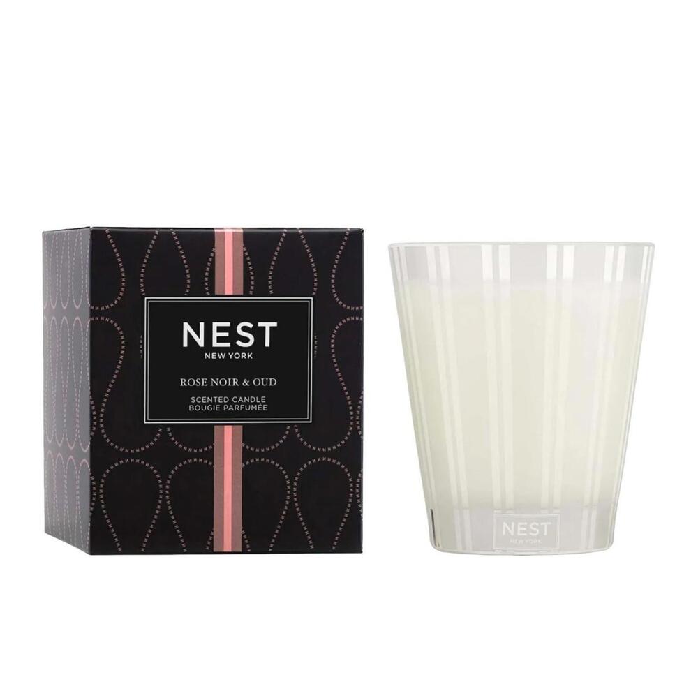 NEST NEW YORK Scented Candle - ROSE NOIR & OUD 8.1oz Wick Candle With Box